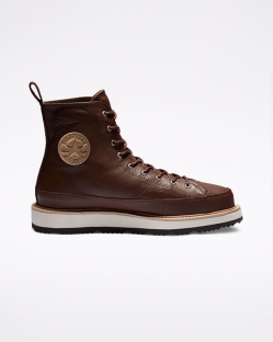 Converse Crafted Boot Chuck Taylor Férfi Magasszárú Csokoládé/Világos/Fekete | IHQARSX-HU